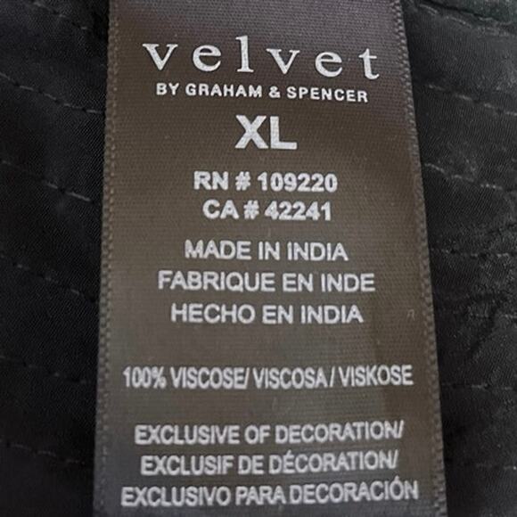 Velvet by Graham & Spencer Multicolor Sequin Metallic Short Sleeve Blouse Top XL - Picture 8 of 8